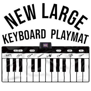 New Giant Floor Piano Keyboard Playmat Foldable Mat Musical Instrument Toddler K